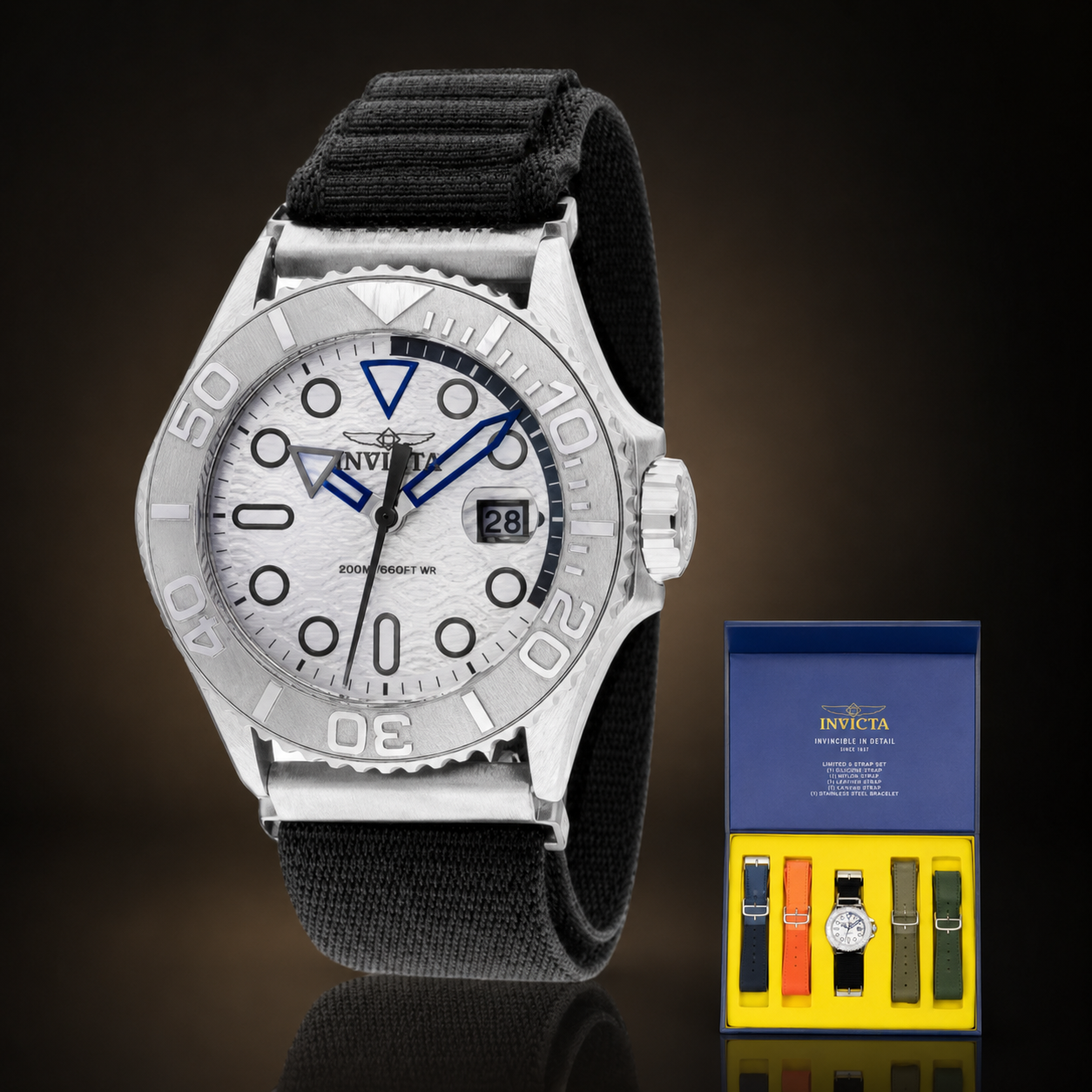 INVICTA OCEAN PREDATOR (Plata/Negro)
