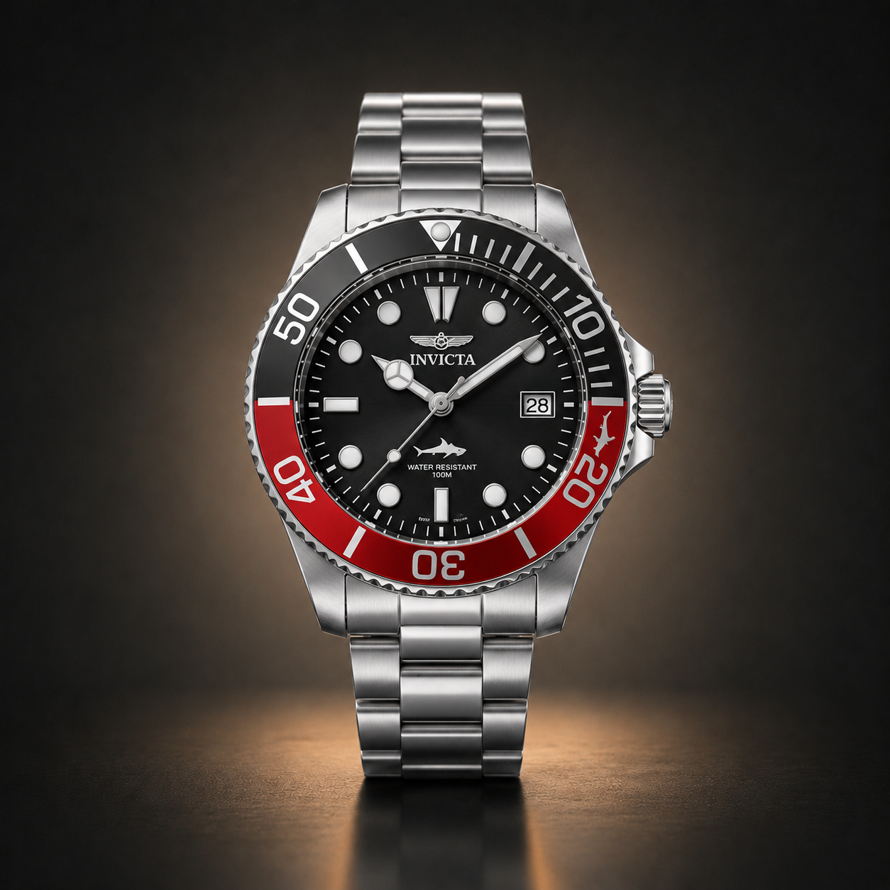 INVICTA PRO DIVER - 42MM (Esfera Negra/Bisel Negro-Rojo)