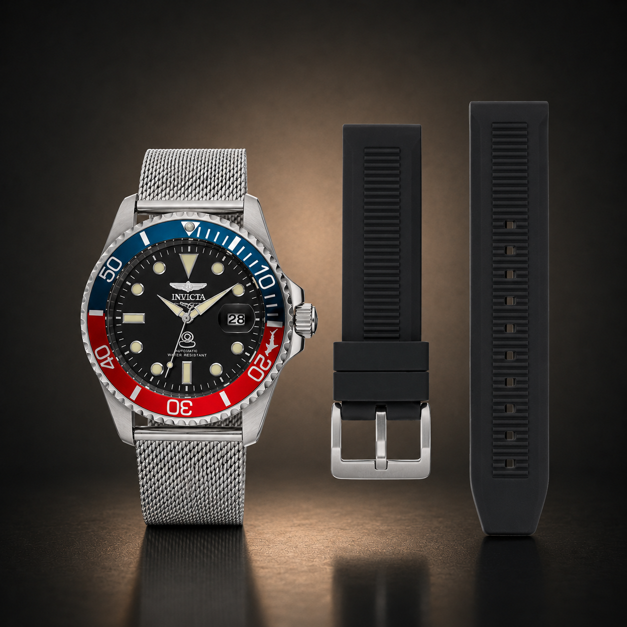 INVICTA PRO DIVER - 42MM (Correa Silicona Negra)