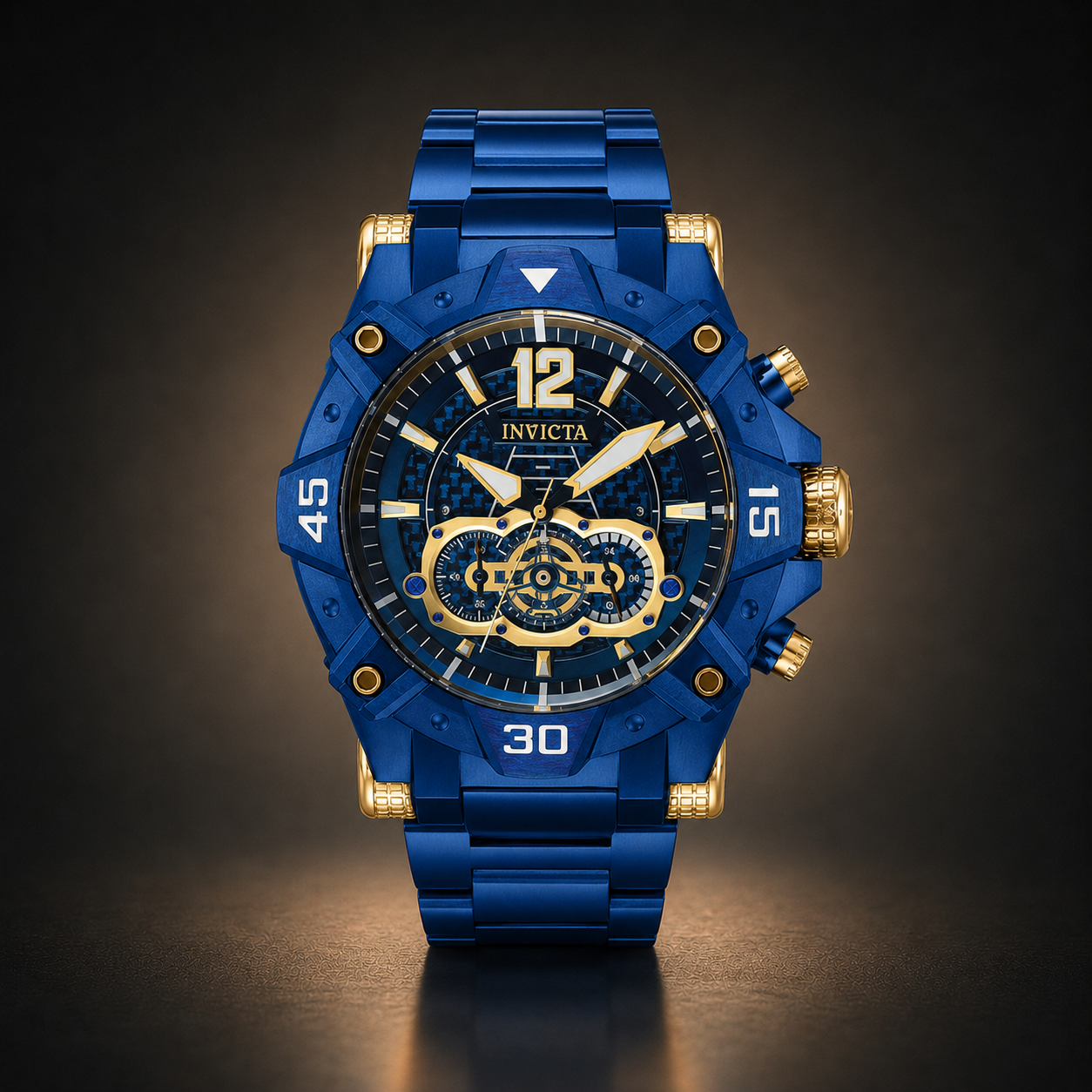 INVICTA AVIATOR - 52MM (Bisel Camuflado Azul)