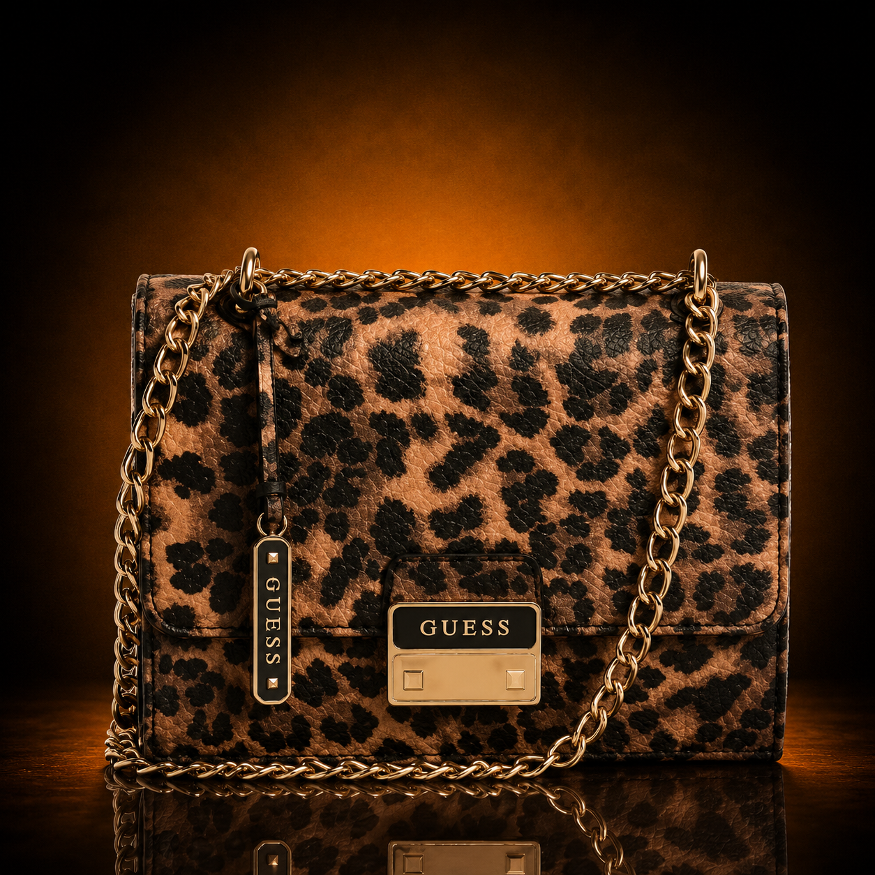 GUESS FACTORY ANIMAL PRINT - ELISE WALLET