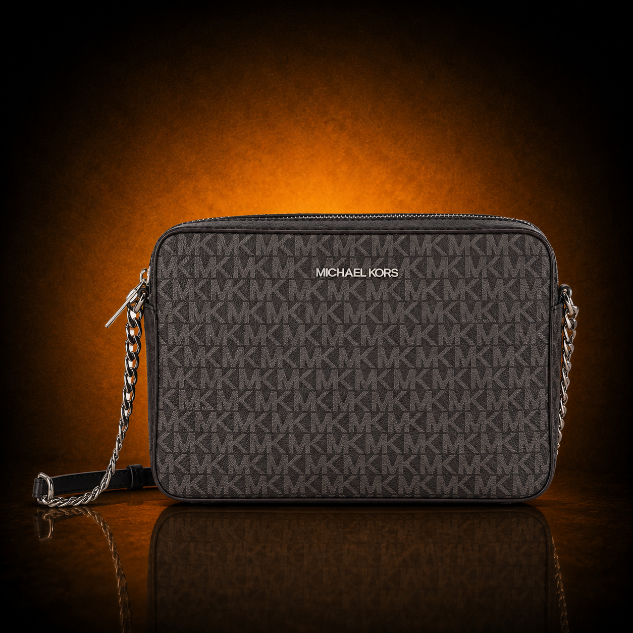 MICHAEL KORS SHOULDER BAG - BACK BLACK